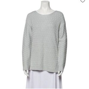 Rachel Zoe Sweater Women’s XL Blue Knit Sparkling Boat Neck‎